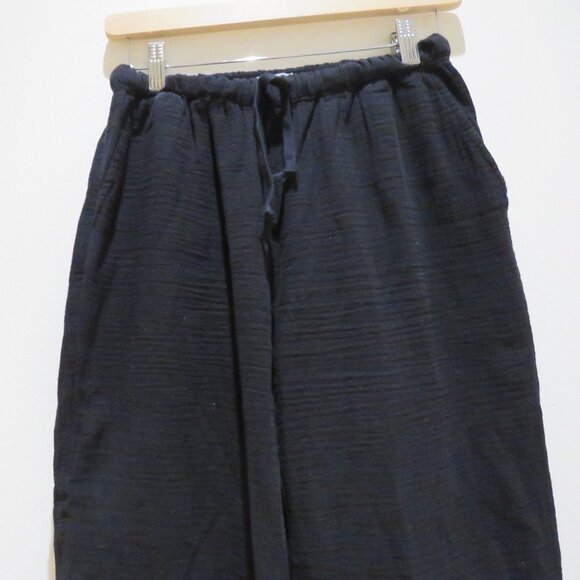 ARITZIA LITTLE MOON Airplush Cotton Sail Pant Organic Cotton Wide Leg Black XS - Picture 6 of 14